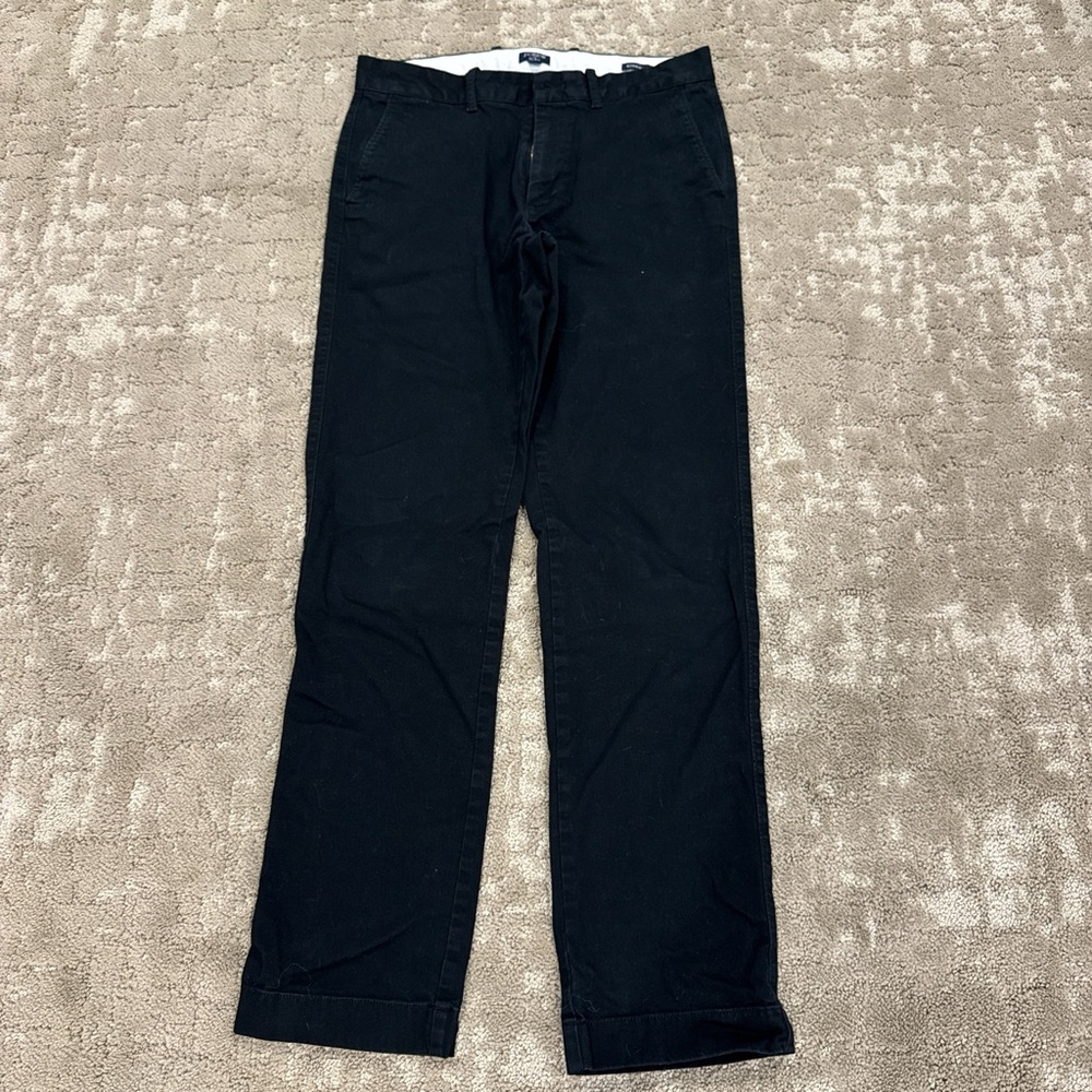 J. Crew Men's Black Chinos Straight leg Size 30/32